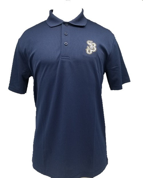 NAVY PERFORMANCE POLO SHIRT: SHORT SLEEVE WITH SJB LOGO – St. John ...